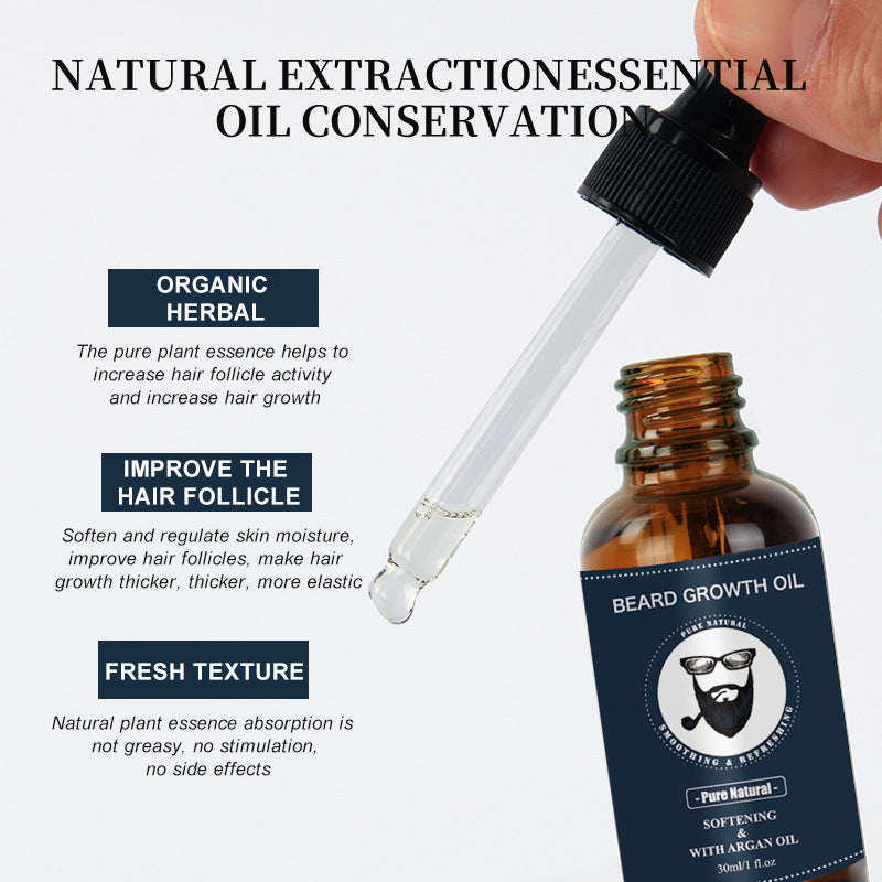 Men&#039;s Beard Oil Beard Oil Neutral Packaging Without LOGO Full English In Stock Factory Wholesale Beard Oil